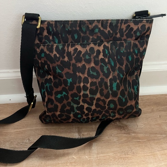 *SOLD* Coach Ocelet Leopard Print File Nylon Crossbody Bag F77479 - Picture 6 of 10